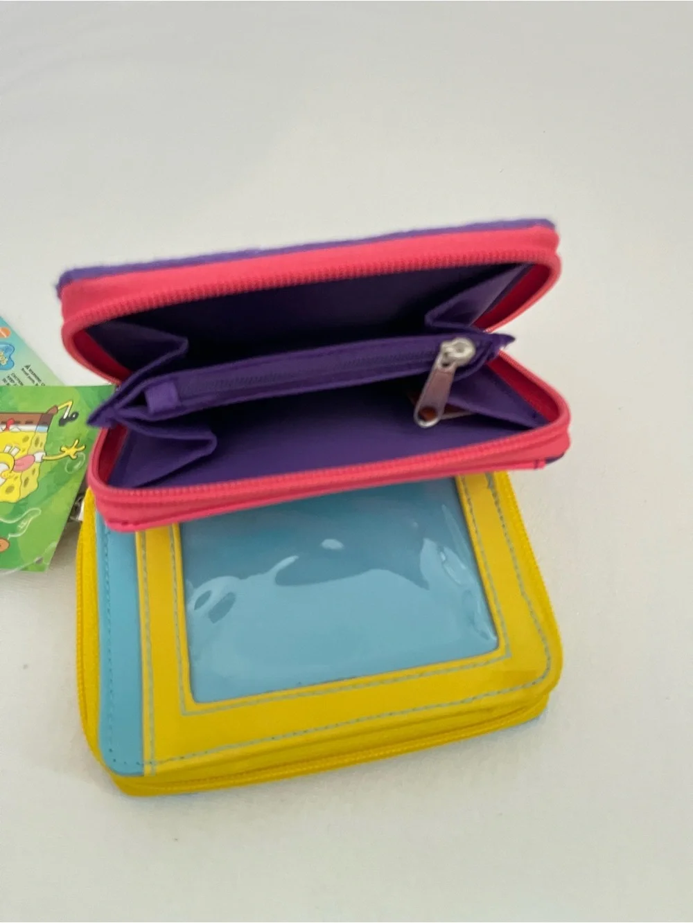 Vintage Patrick Star Plush Zip Wallet - Y2K Deadstock